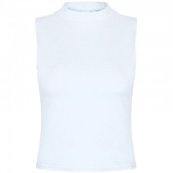 Plain vest Women's high neck crop SF 220 GSM